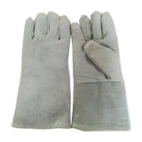 Maxbell PU Leather Welding Gloves Fire Resistant Work Gloves for Build Oven Grilling White