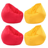 Maxbell Waterproof Stuffed Animal Storage Bean Bag Cover Red & Yellow