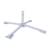 Maxbell Foldable Patio Umbrella Stand Anchor Beach Umbrella Base for Pool Grass Lawn White