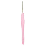 Maxbell 2pcs Soft Grip Handle Iron Metal Crochet Hook for Sewing Crafts 1.0mm 1.5mm
