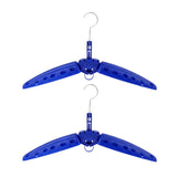 Maxbell 2Pcs Multi Purpose Travel Folds Hanger for Scuba Diving Wetsuit Drysuit Blue