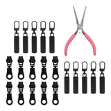 Maxbell Zipper Repair Kit Detachable Replacement Sliders for Clothing Backpacks Tent