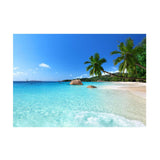 Maxbell Maxbell Aquarium Single-sided Adhesive Poster Background Sticker Sandbeach 76x46cm