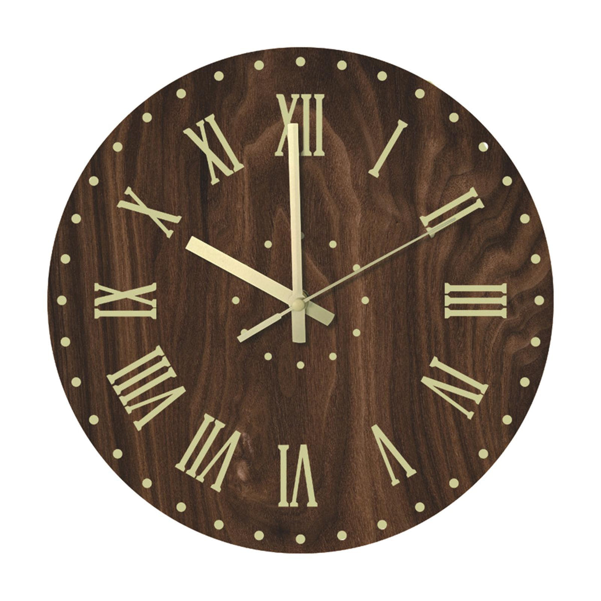 Maxbell Maxbell Modern Acrylic Luminous Wall Clock 12'' Silent Glow in Dark Clock Home Decor F