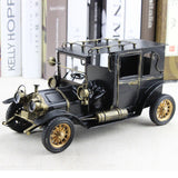 Vintage Collectible Handmade Realistic Classic Metal Car Model Toy Black S