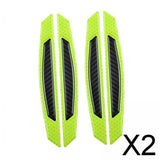 Maxbell 2x4Pcs Auto Car Door Reflective Strip Waterproof Safety Sticker Green Black