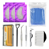 Maxbell Maxbell 8 in 1 Professional Beginner Grafting Eye Lash Eyelash Extensions Set Blue