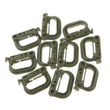 Maxbell 20pcs D-ring Tactical Molle Locking Webbing Buckle Carabiner Climbing Hook