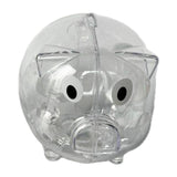 Maxbell Piggy Bank Transparent Home Decor Craft for Kids Great Gift Unique Money Pot