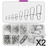 Maxbell 2x100x Fishing Link Clips Quick Change Carp Connector Pin Fishing Tackle Tool