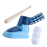 Maxbell Kids Baseball Pitching Machine Toy Foot Pedal for Boy Girls blue