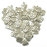 Maxbell 100pcs Heart & Angel Shape Charms for Jewelry Making Pendent Findings DIY Silver