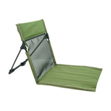 Maxbell Camping Floor Chair Stadium Chair Foldable Cushion for Traveling Yard Picnic Green