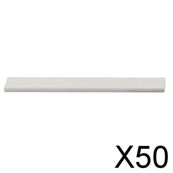 Maxbell 50x6 String Acoustic Guitar Bone Bridge Saddle for Guitar Parts