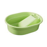 Maxbell Washboard Basin Multifunction Space Saving Washtub for Clothes Bathroom Home Green