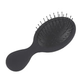 Maxbell Maxbell Mini Anti-static Scalp Massage Paddle Hairbrush Cushion Detangling Comb Black