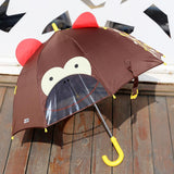 Maxbell Cute Cartoon Animal Kids Automatic Umbrella Windproof Portable Monkey