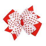 Maxbell Valentines Bows Hair Clips Barrette Bow Headband for Ceremony Party Birthday red