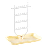 Maxbell Earrings Organizer Earring Holder Stand Ear Studs Rack Jewelry Display Stand Clear