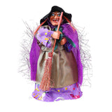 Maxbell Halloween Witch Decoration Party Prop for Mantel Table Centerpiece Fireplace Purple Cape