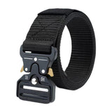 Maxbell Webbing Belt Adjustable Activities Work Heavy Duty Quick Release Buckle Belt Black