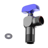 Maxbell Angle Valve Copper Bathroom Kitchen Sink Stop Valve for Bathroom Sink Faucet Blue