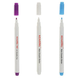 2Pcs Water Soluble Pens ( Blue White) + 1Pcs Air Erasable Pen Purple