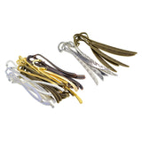 50 Pieces Vintage Beading Flat Bookmarks With Loop DIY Making Jewelry Craft