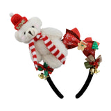 Maxbell Christmas Headband Dress up Hairhoop Hair Hoop for Women Girls Boys Festival White Black