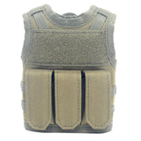 Maxbell Maxbell Mini Vest Style Beer Sleeve Cans Holder Water Bottles Tool Bag Green