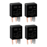 Maxbell 4 Pieces Automotive Relay 5 Pin 12V 30A Practical Professional Multi Purpose