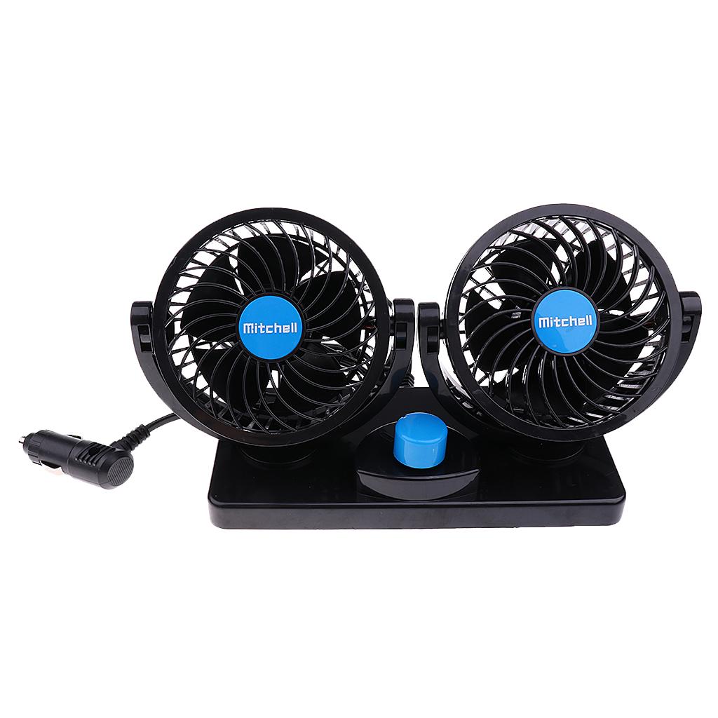 Maxbell Maxbell Car Truck Fan 12V 360° Rotating 2 Speed Strong Wind Fan Air Conditioner