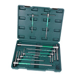 Maxbell T Handle Hex Wrench with Rotating Sleeve Nonslip Professional Metric Sliding 10pcs