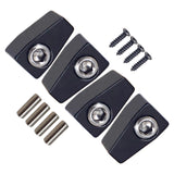 Maxbell 4 Pieces Guitar String Lock Professional for Instrument Electric Guitar Accs Black