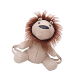 Maxbell Leather Backpack Creative Realistic Funny Rucksack for Cat Lovers Kids Women White