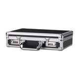 Maxbell Aluminum Alloy Case Equipment Protection Case for Outdoor Travel Mic Storage Black with Sponge