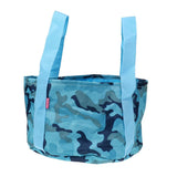 Maxbell 15L Folding Washbasin Wash Basin Camping Water Bucket Pot Sink Bag Blue Camo - Aladdin Shoppers