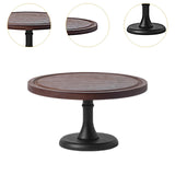 Cake Stand Wood Bamboo Decorating Round Food Riser for Food Jewelry Weddings 9 Inch