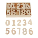 Maxbell 50 Pieces Natural Wood Round Log Slices Discs and 60 Pieces Wooden Numbers