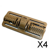 Maxbell 4xVest Quick Release Buckle Slider for Hunting Backpack Strap Belt Accessories Khaki Long