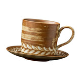 Maxbell Cappuccino Coffee Cup and Saucer Set Tableware Tea Cup for Office Home Party