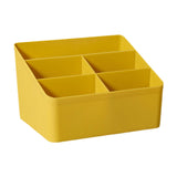 Maxbell Desktop Storage Box Stationery Organizer Remote Control Holder for Dormitory Yellow