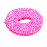 Maxbell 3xClothesline Stretchy Portable Laundry Cord for Garden Camping Accessories RV pink 500cm