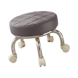 Maxbell 360° Rotating Roller Stool Lazy Housework Stool for Living Room Home Offic Gray