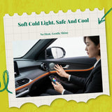 Car Interior Mood Light Strip, Universal Serial Bus, Multicolor, Easy to Install, Flexible Red 1-to-5 Set