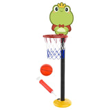 Maxbell Kids Basketball Hoop Indoor and Outdoor Multifunction Cartoon for Boys Girls frog