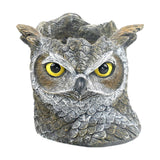 Maxbell Owl Planter Small Flower Pot Resin Sculpture for Entrance, TV Cabinet Rustic