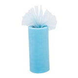 Maxbell Mutil 6" x 25 yard Tulle Roll Spool Tutu Wedding Decor Bow Sky Blue