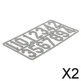 Maxbell 2xNumber Mark For Beekeeper Bee Hive Accessories Beekeeping Tools Grey