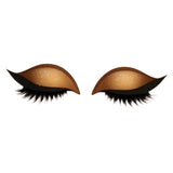 Maxbell 2 Pieces Lazy Eye Shadow Eyelash Patch Eye Makeup Stickers for All Eyeshapes Gold